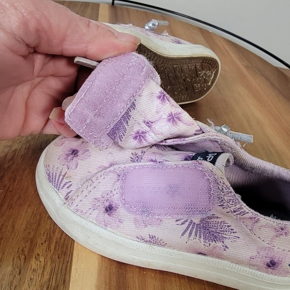 Sperry Crest Vibe Junior Purple Sparkly Tropical Topsiders Size 6 M - Picture 10 of 16